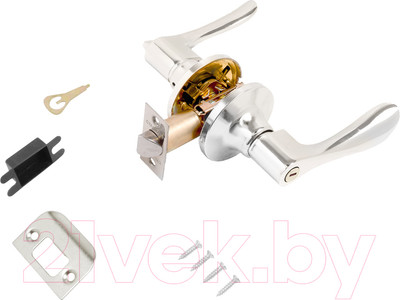 Ручка дверная Стандарт 8531 BK CP (хром)