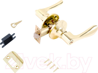 Ручка дверная Стандарт 8531 BK PB (золото)