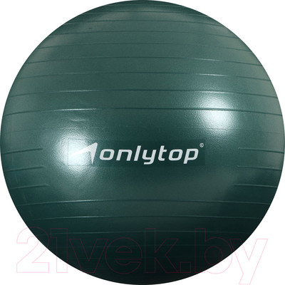 Фитбол гладкий Onlytop Антивзрывной / 3543994 (65см, зеленый)