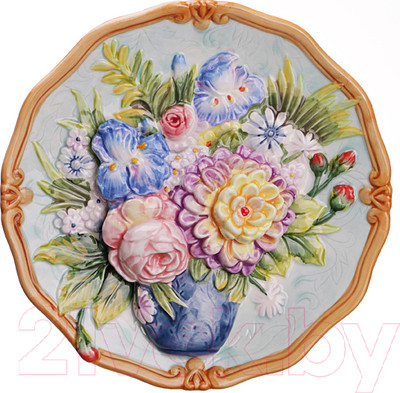 Декоративная тарелка Lefard Букет / 59-616