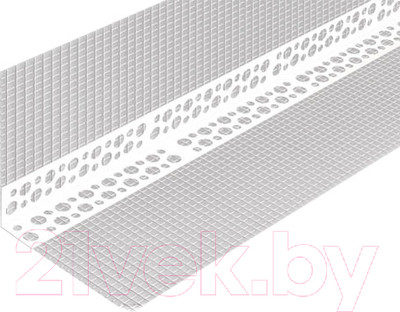 Уголок штукатурный Profigips Перфорированный ПВХ с сеткой 70x70x3000