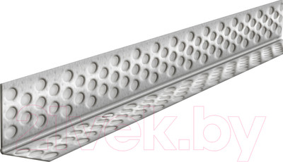 Уголок штукатурный Profigips Перфорированный алюминиевый с тиснением 30х30мм 3м