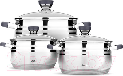 Набор кастрюль Lara Mercury LR02-120
