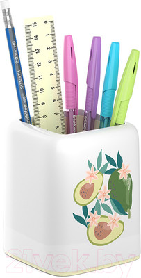 Органайзер настольный Erich Krause Forte Avocado Dusk / 55734 (белый/желтый)