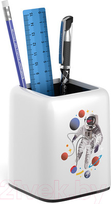 Настольный набор Erich Krause Forte Cosmonaut / 55741 (белый/черный)