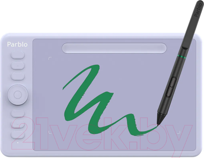 Графический планшет Parblo Intangbo S (фиолетовый)