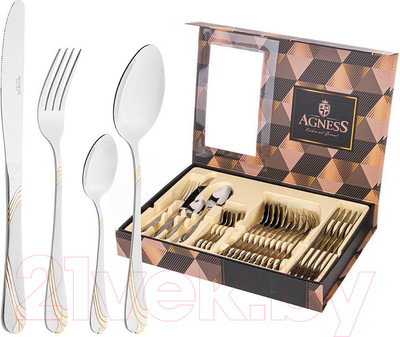 Набор столовых приборов Agness 942-045
