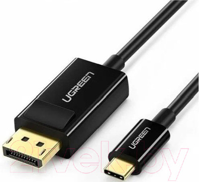 Кабель Ugreen USB Type C to DP MM139 / 50994 (1.5м, черный)