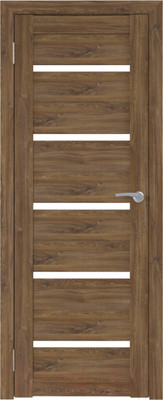 Дверь межкомнатная Юни Бона 01М 80x200 (дуб стирлинг/стекло белое)