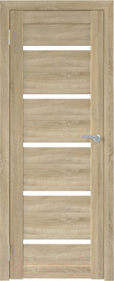 Дверь межкомнатная Юни Бона 01М 80x200 (дуб сонома/стекло белое)