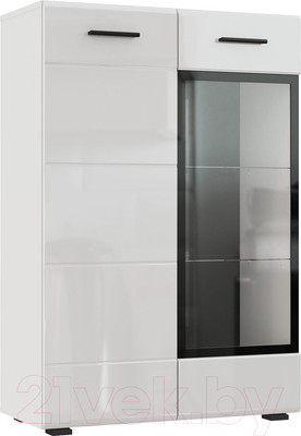 Тумба НК Мебель Gloss КМВ-80 / 71373136 (белый/белый глянец)