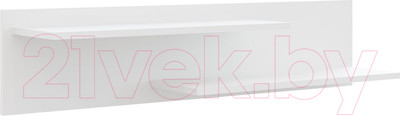 Полка НК Мебель Gloss / 71373116 (белый/белый глянец)