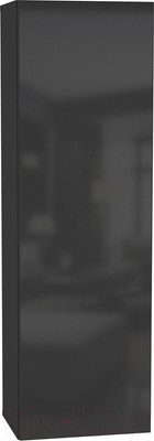 Шкаф навесной НК Мебель Point тип-20 / 71774435 (черный/черный глянец)