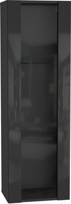 Шкаф навесной НК Мебель Point тип-21 / 71774438 (черный/черный глянец)