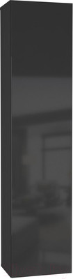 Шкаф навесной НК Мебель Point тип-40 / 71774450 (черный/черный глянец)