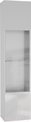 Шкаф навесной НК Мебель Point тип-42 / 71774455 (белый/белый глянец)