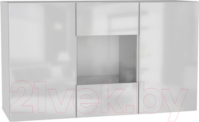 Тумба НК Мебель Point тип-1.2 / 71774467 (белый/белый глянец)