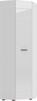 Шкаф НК Мебель Gloss 64x64 / 73374541 (белый/белый глянец)