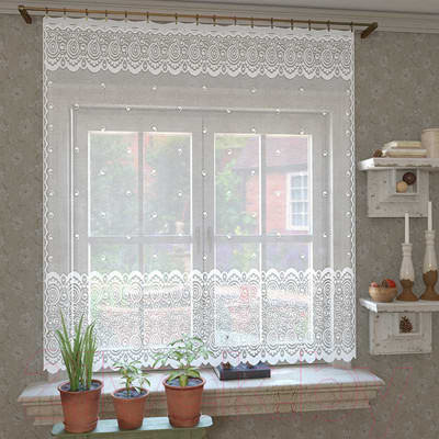 Гардина Лента М492 (165x170, белый)