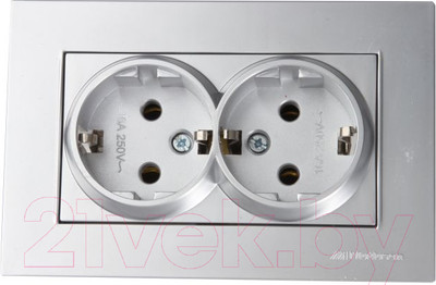 Розетка Mutlusan Rita 2220 202 0282 (серебристый)