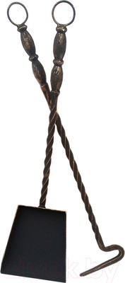 Каминный набор СтальСнабДизайн Кочерга и совок с элементами ковки