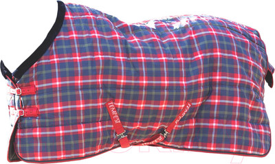 Попона для лошади Shires Tempest Plus 150 / 9370/REDCHK/78 (клетка/красный)