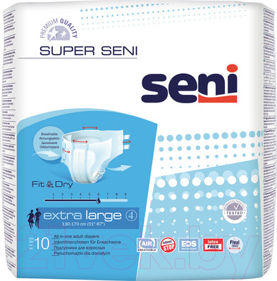 Подгузники для взрослых Seni Super Air Extra Large (10шт)