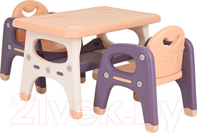 Комплект мебели с детским столом Pituso UN-ZY02-2 (фиолетовый)