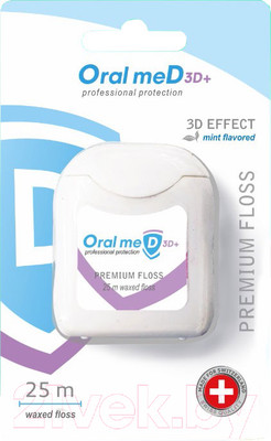 Зубная нить Dentorol Oral Med 3D+ (25м)