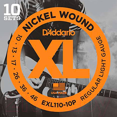 Струны для электрогитары D'Addario EXL110-10P (10-46)