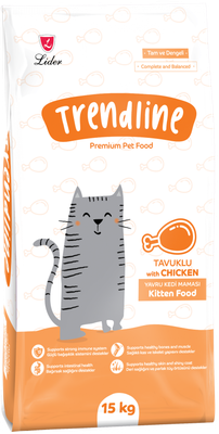 Сухой корм для кошек Trendline Kitten с курицей (15кг)
