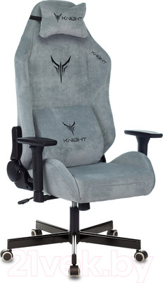 Кресло геймерское Бюрократ Knight N1 Fabric (серо-голубой Light-28)