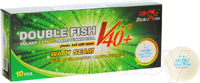 Набор мячей для настольного тенниса Double Fish Two star 2 Volant V211F (10шт)