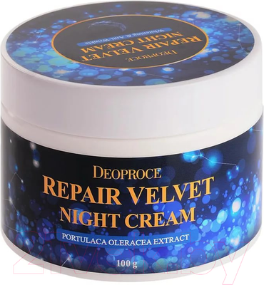 Крем для лица Deoproce Moisture Repair Velvet ночной восстанавливающий (100г)