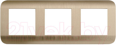 Рамка для выключателей и розеток Luxar Deco 10.903.05 (шампань)