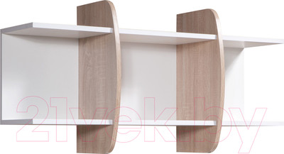 Полка Мебель-Класс Вегас-1 (белый/дуб сонома)