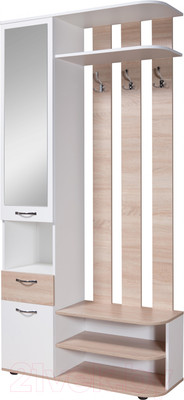 Секция в прихожую Мебель-Класс Беркли левый (белый/дуб сонома)