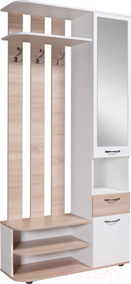Секция в прихожую Мебель-Класс Беркли правый (белый/дуб сонома)