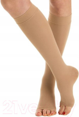 Гольфы компрессионные Польза 3001 ниже колена 1 кл.к. (р.4 (L), рост1, бежевый)