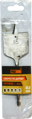 Сверло Yourtools 45мм По дереву Перовое