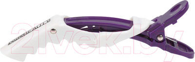 Набор заколок для волос Dewal Beauty / DBCH36 (4шт, белый/фиолетовый)