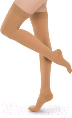 Чулки компрессионные Польза 4002 выше колена 1 кл.к. (р.2 (S), рост1, бежевый)