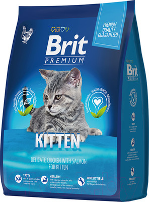 Сухой корм для кошек Brit Premium Cat Kitten с курицей / 5049110 (400г)