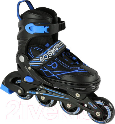 Роликовые коньки CosmoRide Freerider (р-р 31-34, черный/синий)