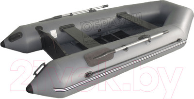 Надувная лодка Vivax Т330 с ковриком-сланью (без киля, серый/черный)
