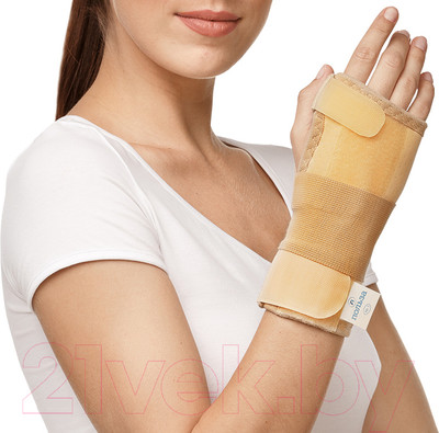 Ортез лучезапястный Польза На запястье с шиной 1411 (р.1, бежевый)