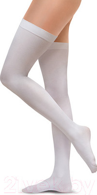 Чулки компрессионные Польза 4002 выше колена 1 кл.к. (р.4 (L), рост2, белый)