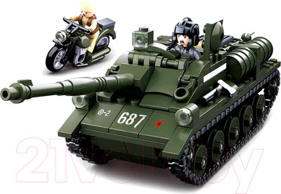 Конструктор Sluban Вторая мировая. Отечественный танк / M38-B0687 (338эл)