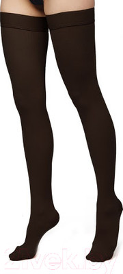 Чулки компрессионные Польза 4002 выше колена 1 кл.к. (р.5 (XL), рост1, черный)