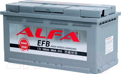 Автомобильный аккумулятор ALFA battery EFB R (100 А/ч)